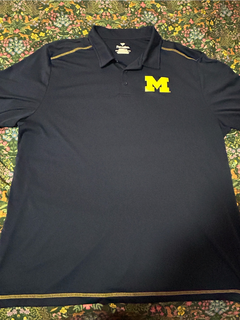 Men’s Fanatics NCAA Michigan Wolverines Polo Shirt Size 2XL